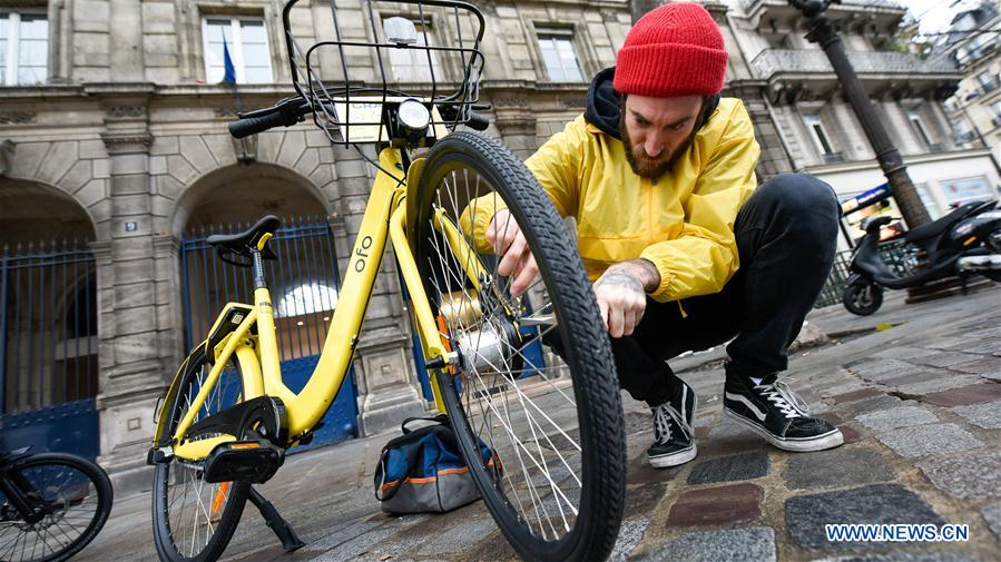 FRANCE-PARIS-CHINA-BIKE SHARING-OFO