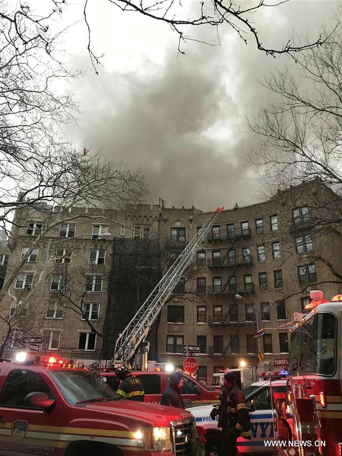 U.S.-NEW YORK-MANHATTAN APARTMENT-FIRE