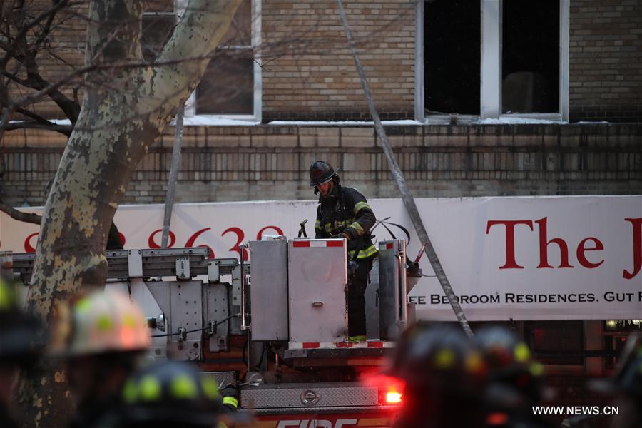 U.S.-NEW YORK-MANHATTAN APARTMENT-FIRE