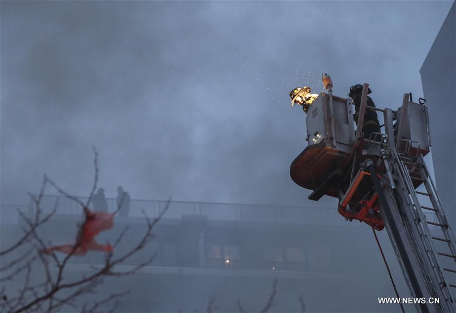 U.S.-NEW YORK-MANHATTAN APARTMENT-FIRE