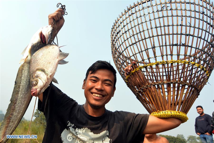 INDIA-ASSAM-BHOGALI BIHU-FISHING