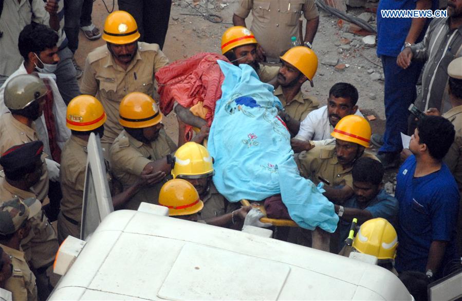 INDIA-BENGALURU-BUILDING-COLLAPSE