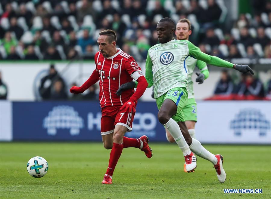 (SP)GERMANY-WOLFSBURG-SOCCER-BUNDESLIGA-WOLFSBURG VS BAYERN MUNICH