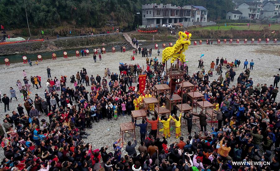 #CHINA-HUNAN-SPRING FESTIVAL-LION DANCE FAIR (CN)