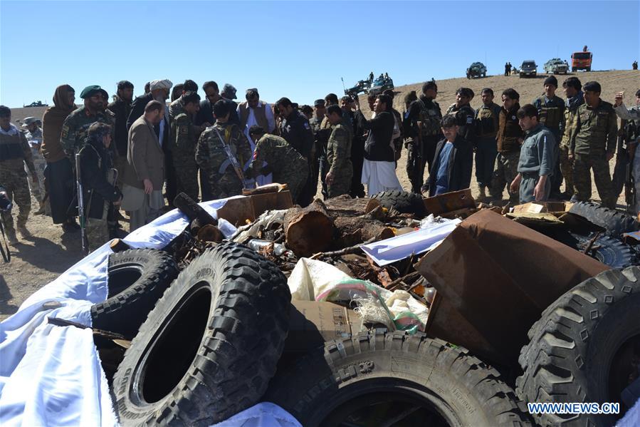 AFGHANISTAN-ZABUL-NARCOTICS-BURNING