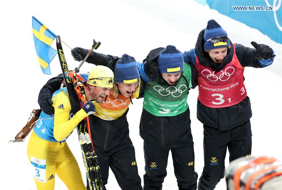 (SP)OLY-SOUTH KOREA-PYEONGCHANG-BIATHLON-MEN'S 4X7.5KM RELAY