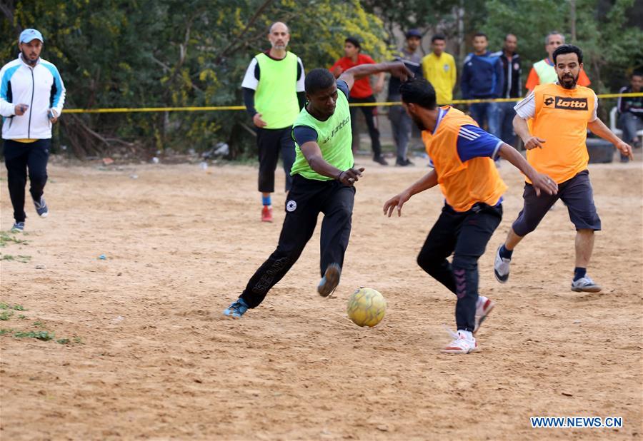 LIBYA-TRIPOLI-FOOTBALL-PEACE