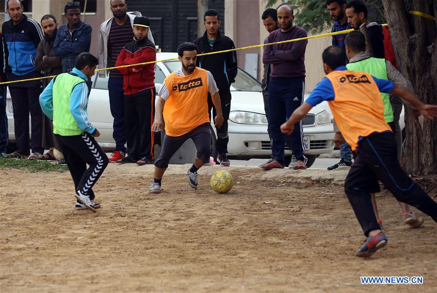 LIBYA-TRIPOLI-FOOTBALL-PEACE