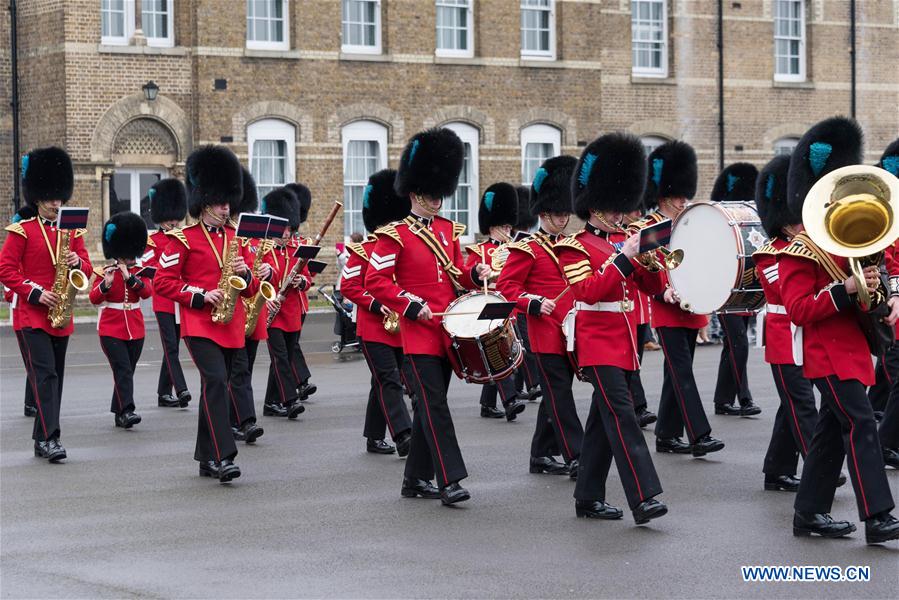 BRITAIN-LONDON-ST. PATRICK'S DAY-IRISH GUARDS-PARADE-ROYAL