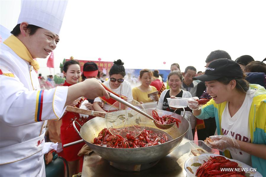 CHINA-JIANGSU-XUYI-CRAYFISH-HARVEST (CN)