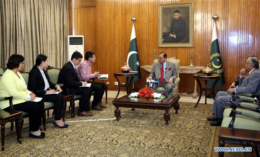 PAKISTAN-ISLAMABAD-PRESIDENT-INTERVIEW