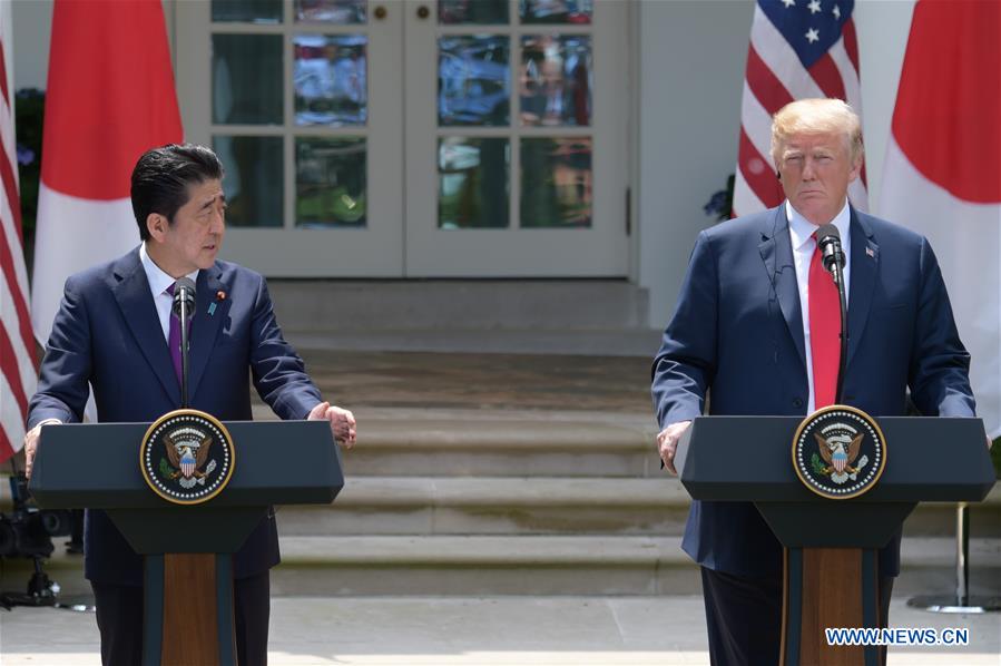 U.S.-WASHINGTON D.C.-PRESIDENT-JAPAN-PM-PRESS BRIEFING