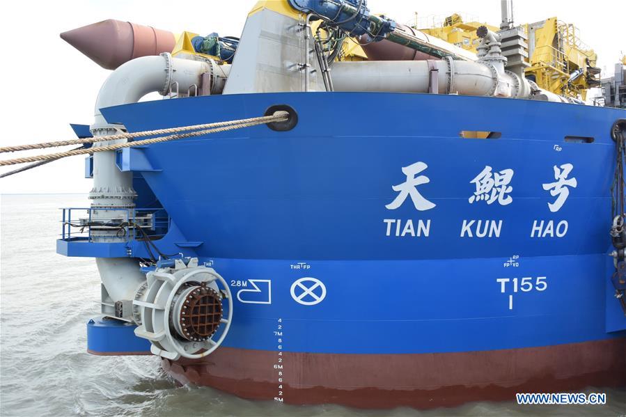 CHINA-JIANGSU-LARGE DREDGING VESSEL-SEA TRIAL (CN)