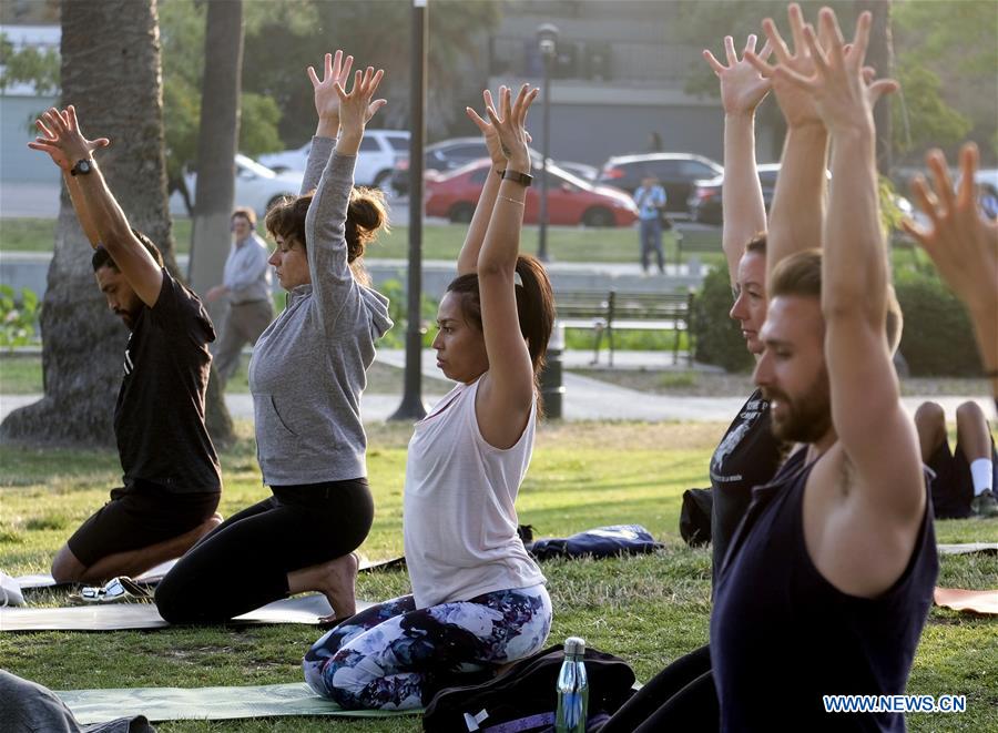 U.S.-LOS ANGELES-INTERNATIONAL YOGA DAY