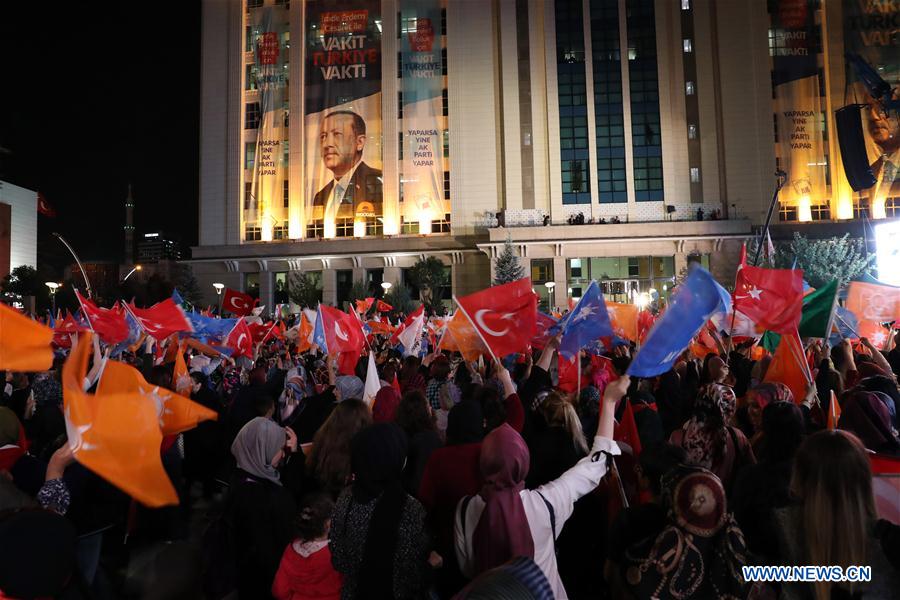 TURKEY-ANKARA-ELECTION-CELEBRATION