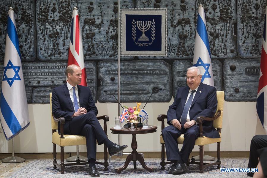 MIDEAST-JERUSALEM-PRESIDENT-BRITAIN-PRINCE WILLIAM-MEETING