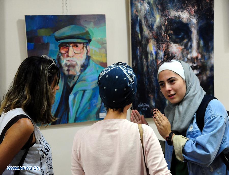 SYRIA-DAMASCUS-ART-EXHIBITION