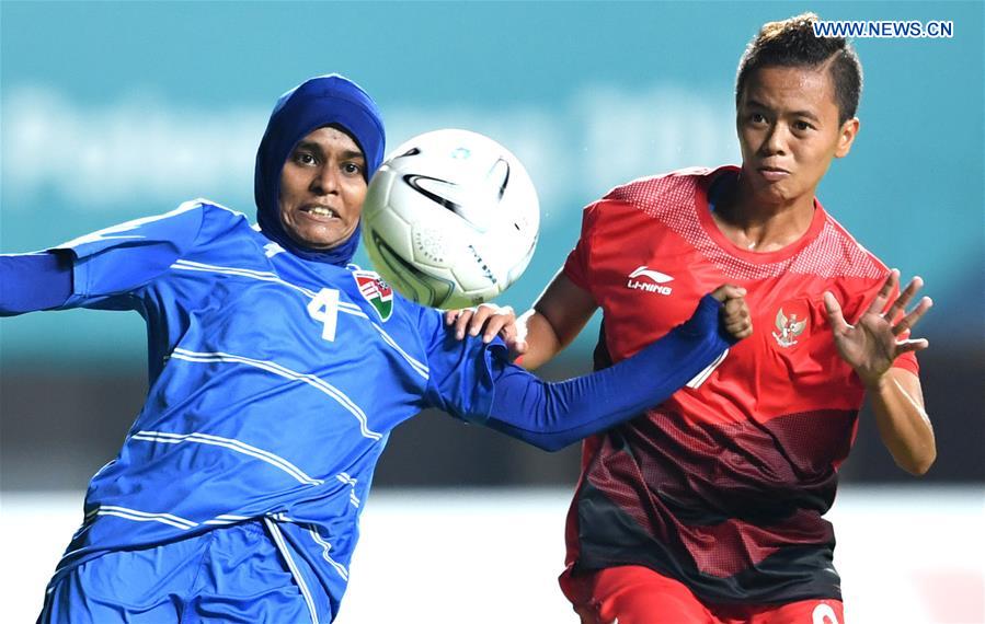 (SP)INDONESIA-PALEMBANG-ASIAN GAMES-FOOTBALL-INDONESIA VS MALDIVES