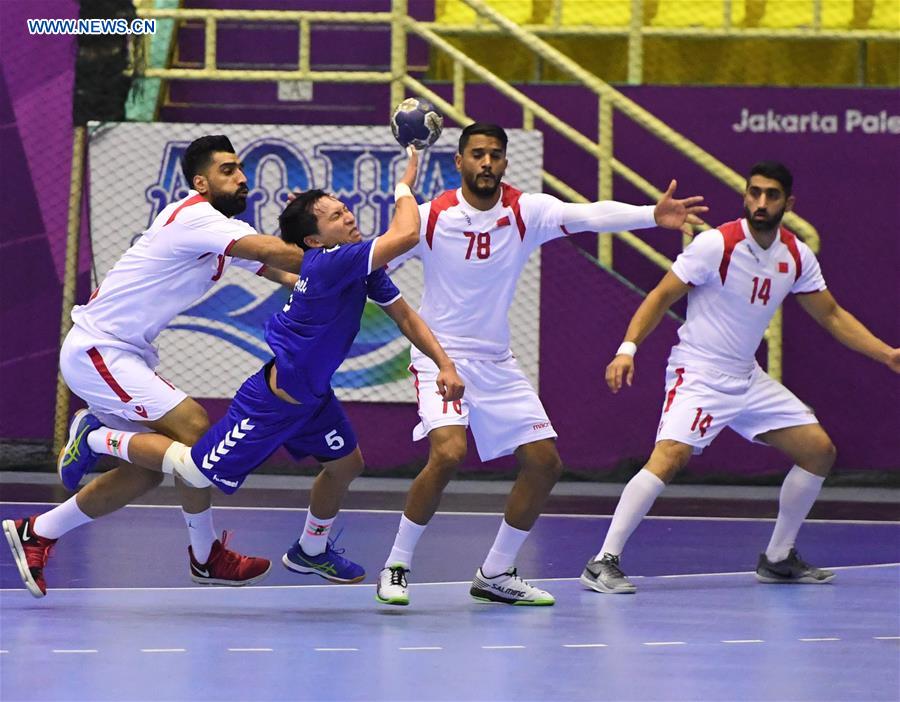 (SP)INDONESIA-JAKARTA-ASIAN GAMES-HANDBALL-BAHRIN VS CHINESE TAIPEI