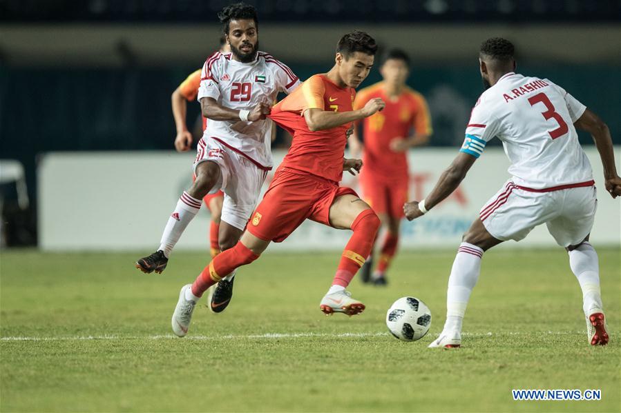 (SP)INDONESIA-BANDUNG-ASIAN GAMES-MEN'S FOOTBALL-CHINA VS UNITED ARAB EMIRATES