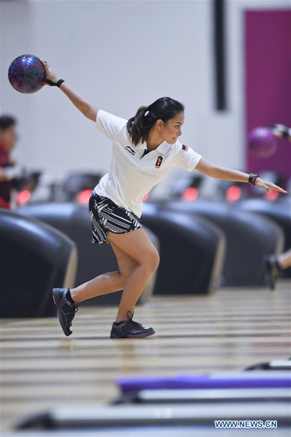 (SP)INDONESIA-PALEMBANG-ASIAN GAMES-BOWLING-WOMEN'S TEAM OF SIX