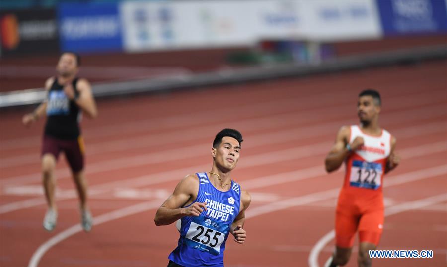 (SP)INDONESIA-JAKARTA-ASIAN GAMES-ATHLETICS-MEN'S 100M QUALIFICATION