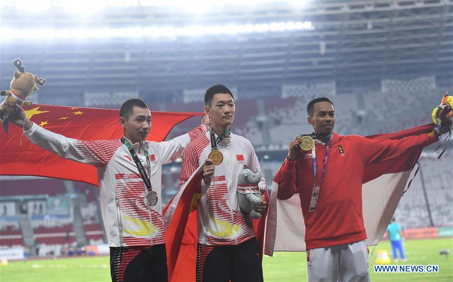 (SP)INDONESIA-JAKARTA-ASIAN GAMES-ATHLETICS-MEN'S LONG JUMP