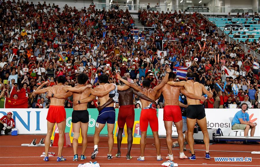 (SP)INDONESIA-JAKARTA-ASIAN GAMES-ATHLETICS-MEN'S DECATHLON