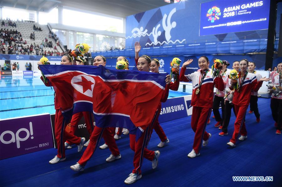 (SP)INDONESIA-JAKARTA-ASIAN GAMES-ARTISTIC SWIMMING