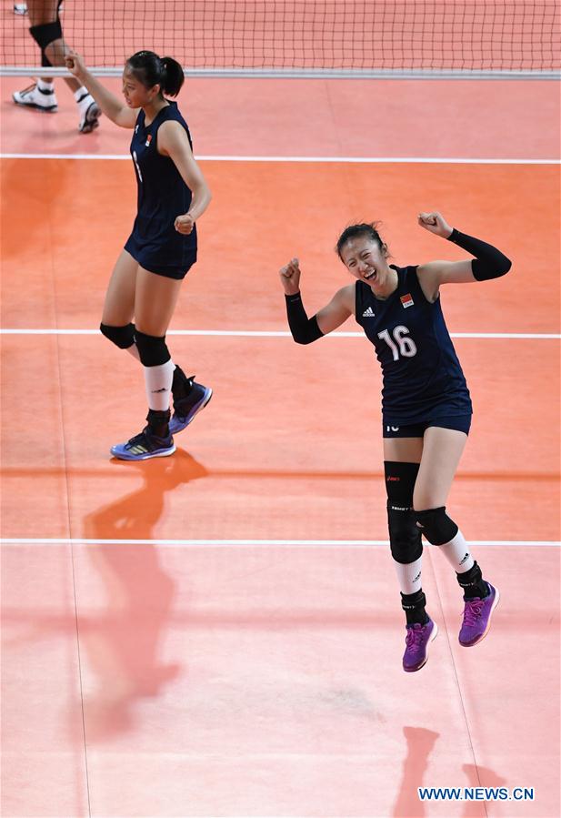 (SP)INDONESIA-JAKARTA-ASIAN GAMES-WOMEN'S VOLLEYBALL FINAL-CHINA VS THAILAND