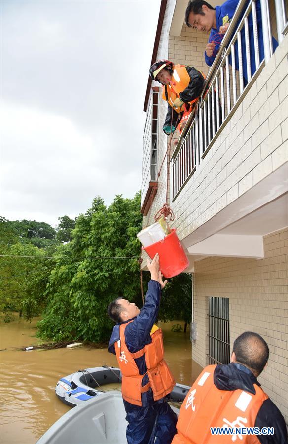 CHINA-GUANGDONG-YANGCHUN-TYPHOON MANGKHUT-FLOOD (CN)