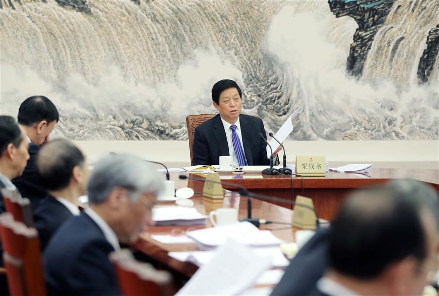 CHINA-BEIJING-LI ZHANSHU-NPC-CHAIRPERSONS' MEETING (CN)