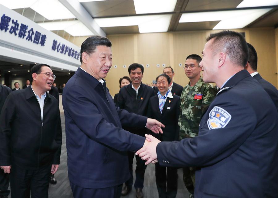 CHINA-SHANGHAI-XI JINPING-INSPECTION (CN)