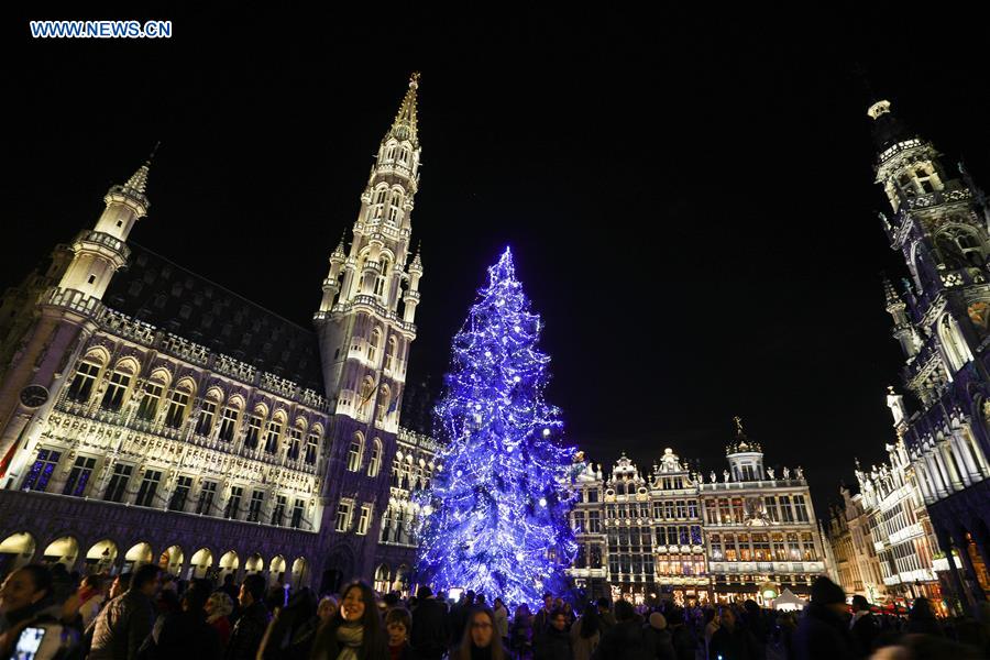 BELGIUM-BRUSSELS-CHRISTMAS TREE