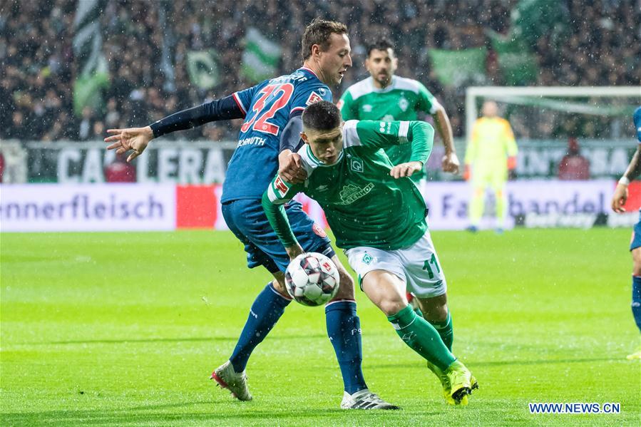 (SP)GERMANY-BREMEN-SOCCER-BUNDESLIGA-BREMEN VS DUESSELDORF