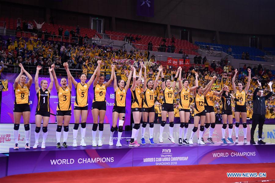 (SP)CHINA-SHAOXING-VOLLEYBALL-FIVB-WOMEN'S CLUB WORLD CHAMPIONSHIP-FINAL(CN)