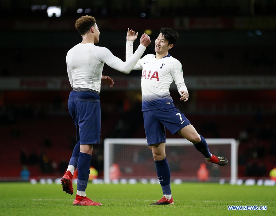 (SP)BRITAIN-LONDON-FOOTBALL-CARABAO CUP-ARSENAL VS TOTTENHAM HOTSPUR