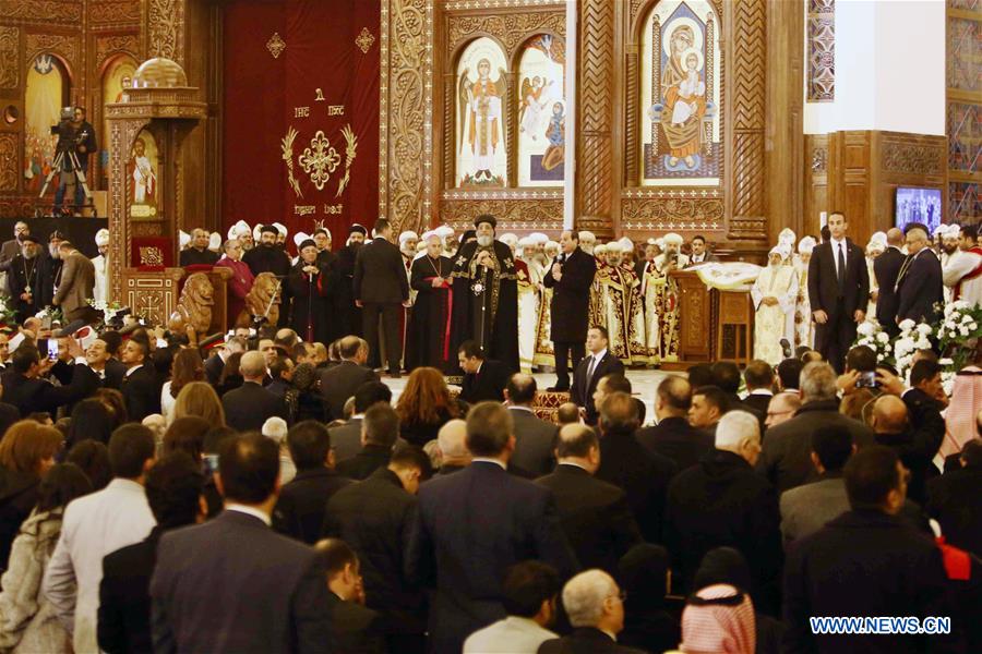 EGYPT-CAIRO-COPT-CHRISTMAS EVE-MASS