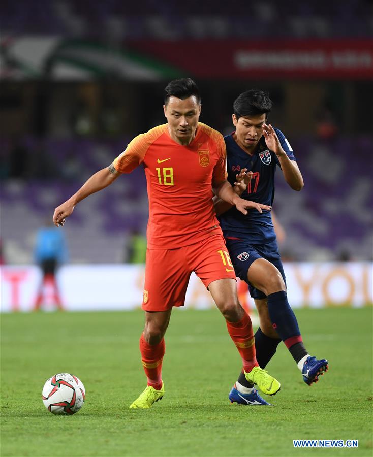 (SP)UAE-AL AIN-SOCCER-AFC ASIAN CUP 2019-CHN VS THA