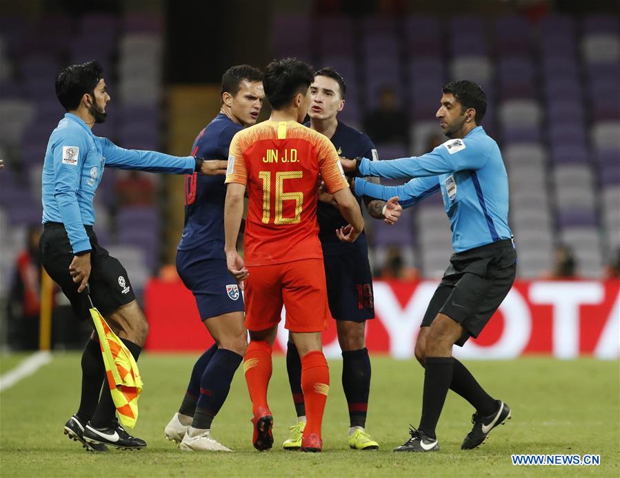 (SP)UAE-AL AIN-SOCCER-AFC ASIAN CUP 2019-CHN VS THA