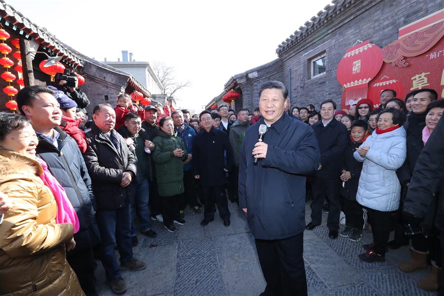 CHINA-BEIJING-XI JINPING-LUNAR NEW YEAR-VISIT (CN)