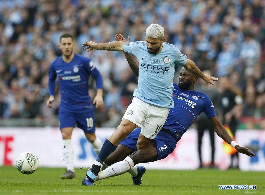 (SP)BRITAIN-LONDON-FOOTBALL-CARABAO CUP FINAL-CHELSEA VS MAN CITY