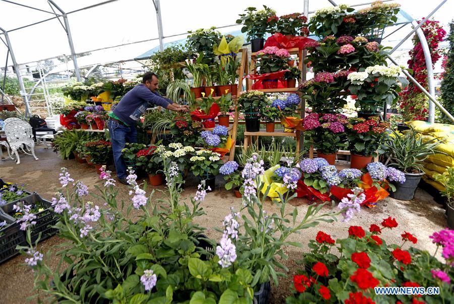 LEBANON-BEIRUT-MOTHER'S DAY-FLOWER