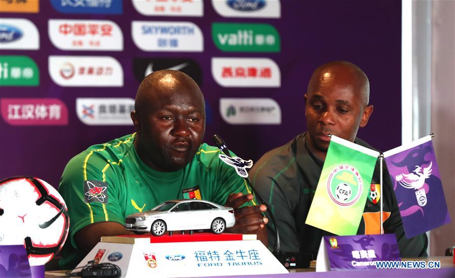 (SP)CHINA-WUHAN-FOOTBALL-INTERNATIONAL WOMEN'S FOOTBALL TOURNAMENT WUHAN 2019-PRESS CONFERENCE (CN)