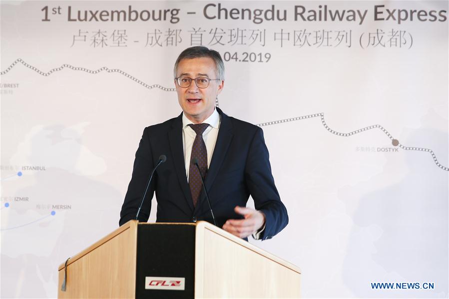 LUXEMBOURG-CHINA'S CHENGDU-FREIGHT TRAIN ROUTE-LAUNCH