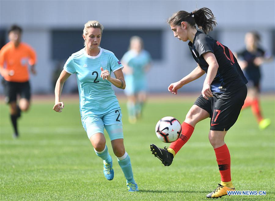 (SP)CHINA-WUHAN-FOOTBALL-INTERNATIONAL WOMEN'S FOOTBALL TOURNAMENT WUHAN 2019-3RD PLACE FINAL-RUSSIA VS CROATIA