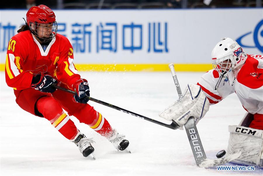 (SP)CHINA-BEIJING-ICE HOCKEY-IIHF-WOMEN'S WORLD CHAMPIONSHIP DIVISION I GROUP B(CN)