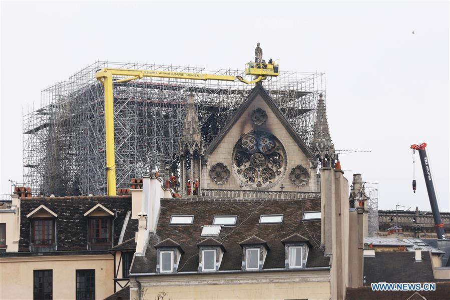 FRANCE-PARIS-NOTRE DAME CATHEDRAL-AFTERMATH