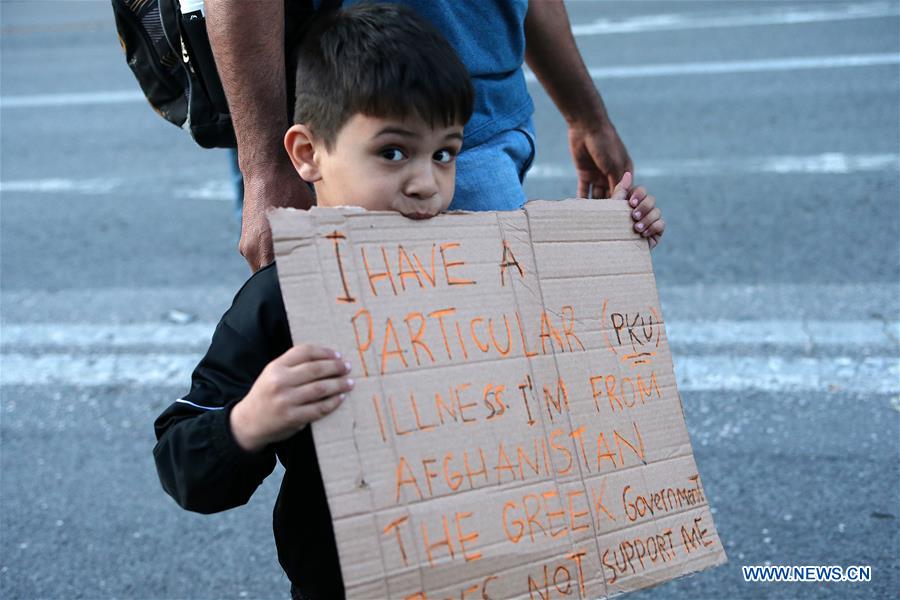 GREECE-ATHENS-REFUGEES-DEMONSTRATION-HOUSING