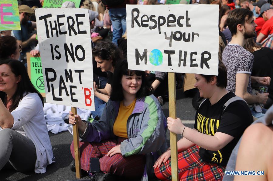 IRELAND-DUBLIN-CLIMATE CHANGE-PROTEST